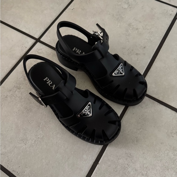 Prada Shoes - Prada Black Sandals